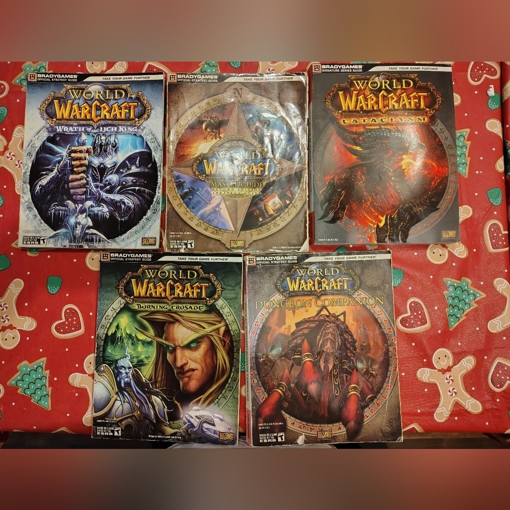 Brady Games World of Warcraft Official Strategy Guides Blizzard - Lot Of 5